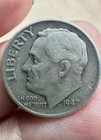 1947 ROOSEVELT No Mint 90% Silver Dime (VF) See Pics