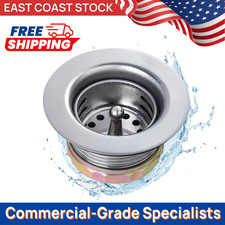 2" Stainless Steel Bar / RV Sink Drain Strainer - Complete Assembly