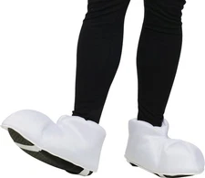 Jumbo Cartoon White  Feet/Shoe Covers Mickey Mouse  Clown Mime Dress Costume