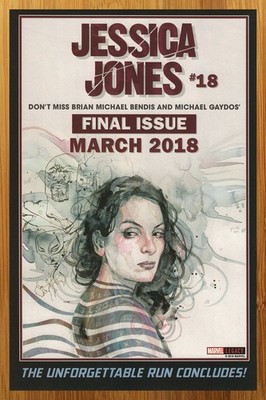 2018 Marvel Comics Jessica Jones Print Ad/Poster Bendis/Gaydos David Mack Art