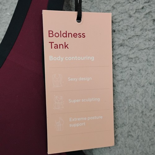 Honeylove Boldness Tank Fig Color Black Trims Size Medium NWT 360° Compression - Picture 6 of 9