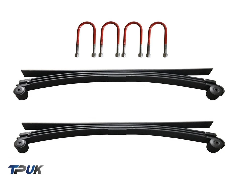 Ford Transit Pair Of 4+1 Leaf Springs 2.4 Rwd + Ubolts Spring Per 2 (5 Leaves)