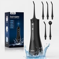 SEJOY Cordless Water Flosser Dental Flossers Irrigator Teeth Cleaner 5 Jet Tips