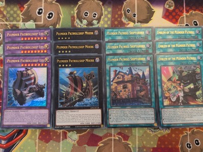 3 x GFP2-EN128/148/174 Plunder Patrollship Lys/Moerk/Shipyarrd & Emblem YuGiOh