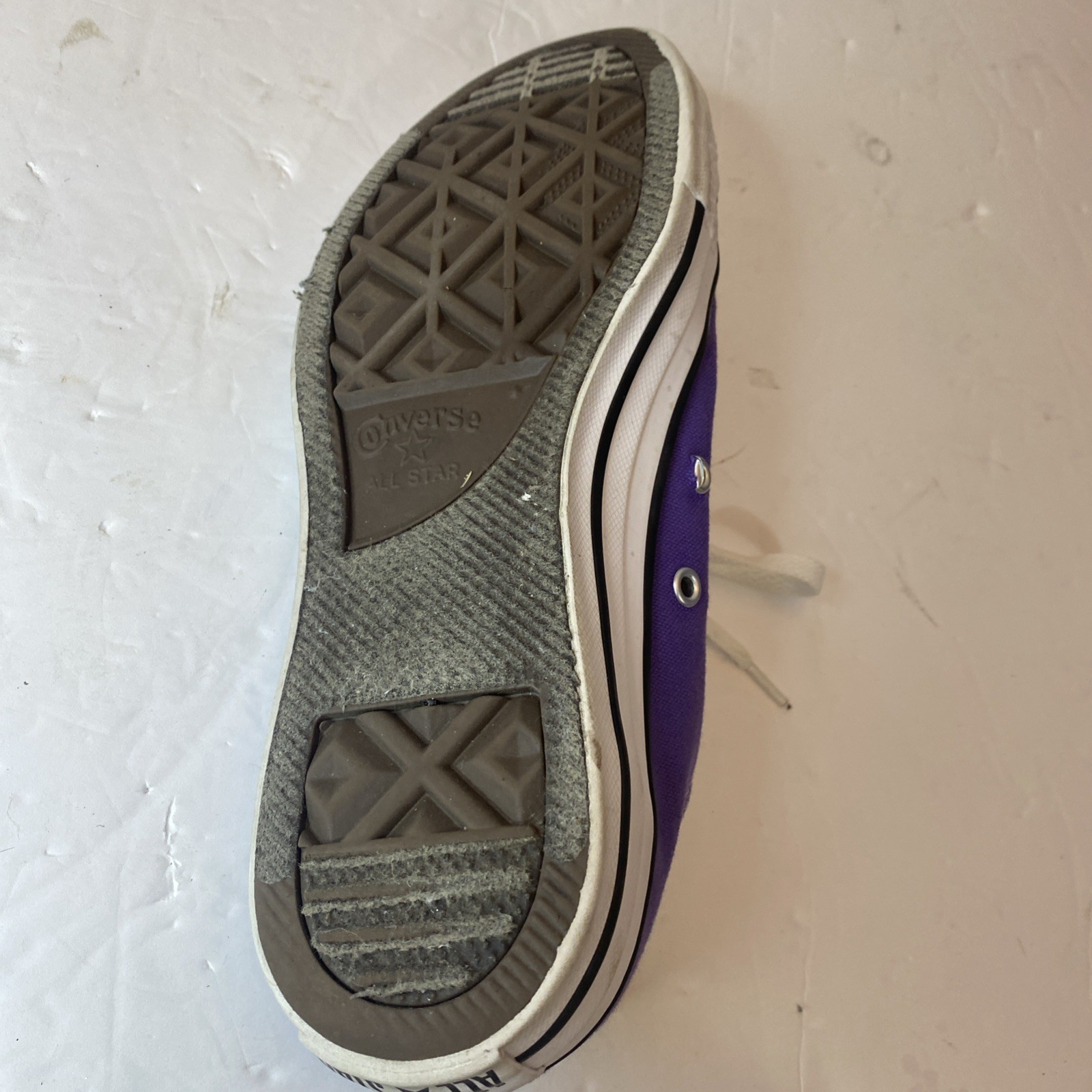 Converse All Star Men's 6.5 Women's 8.5 Flat Lace-Up Trainers Purple Shoes thumbnail 8