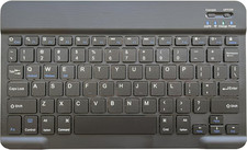 Ultra-Slim Wireless Bluetooth Keyboard, Rechargeable Travel Portable Keyboard Co