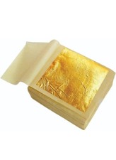 Pure Gold Leaf/Gold Vark/Gold waraq 2.pcs Sheet 24K Gold Leaf Leaves Foil for...