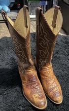 Handcrafted Panhandle Slim Ostrich Boots! Men’s Size 9D 87443 4-5119 R3