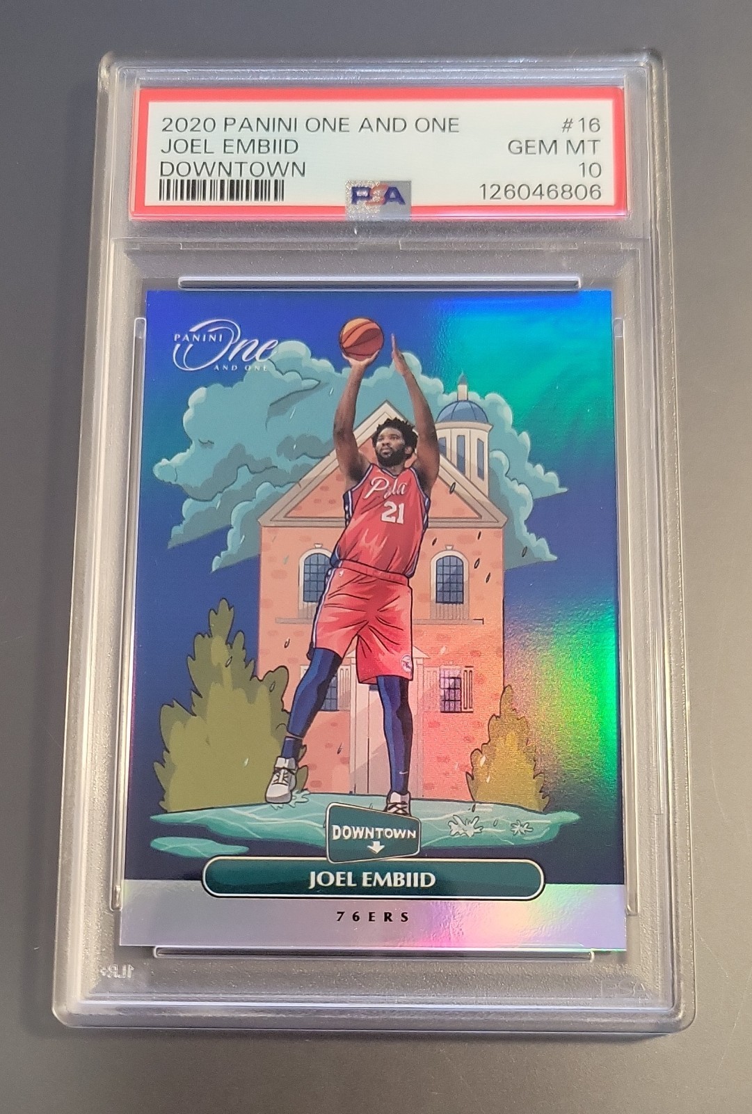 Joel Embiid 2020-21 Panini One and One - Downtown #16!!!