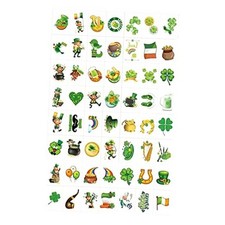 St. Patrick's Day Shamrock Temporary Tattoos, Waterproof Body Face Stickers