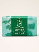 Bath Body Works 2 Pack 5oz Cleansing Soap Bar - Eucalyptus Spearmint NEW