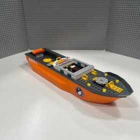 Lego 62791 Boat Hull (Orange) + Top 54101 (Dark Bluish Gray) Arctic Icebreaker