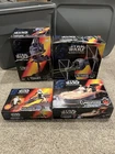 Star Wars POTF2 Vehicle Lot Red Box AT-ST Tie Fighter Land Speeder Speeder Bike