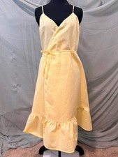 GAP Soft Yellow Wrap Dress
