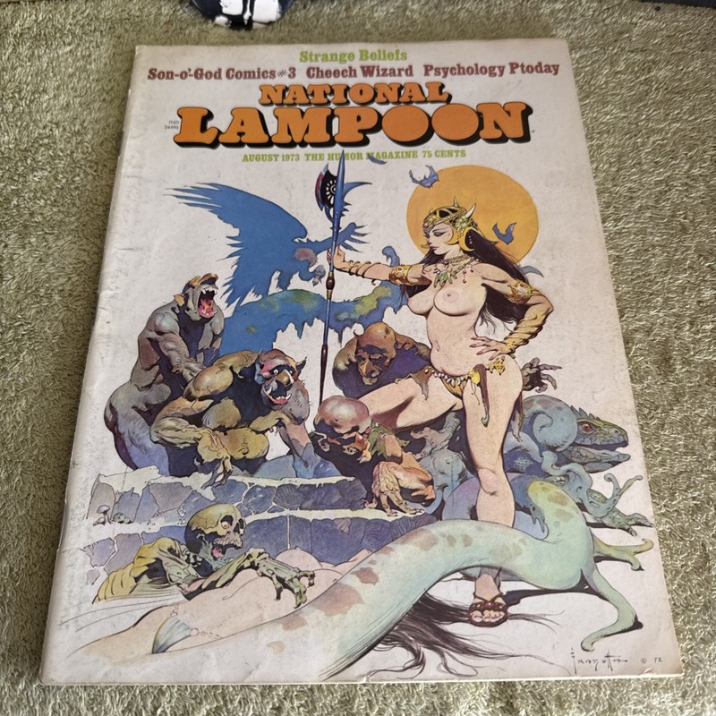 National Lampoon #41 August 1973 Frank Frazetta Art Rare Aug Neal Adams Cheech