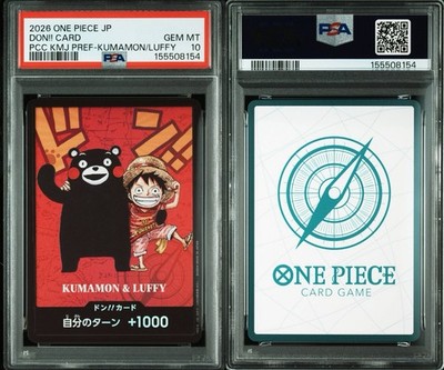 PSA 10 - Luffy & Kumamon DON!! Card Promo One Piece Japanese