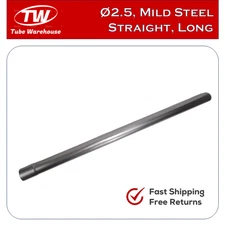 2.5" OD Straight 47~48" 4ft Long Mild Steel Exhaust Custom DIY 2-1/2 Pipe Tube