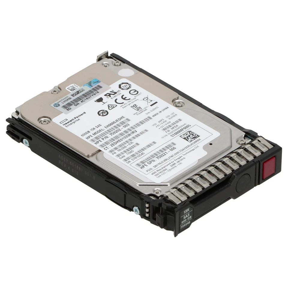 HP SAS-Festplatte 600GB 15k SAS 12G SFF - 759548-001 759212-B21