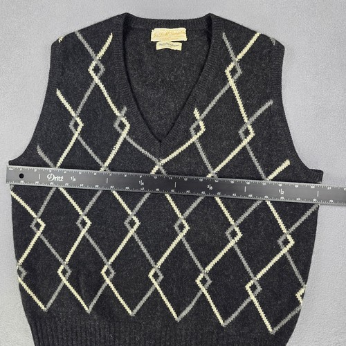 Vintage Cashmere J.&D. McGeorge Ltd. Vest Men's 40 Crafted in Scotland VTG Prep - Picture 6 of 11