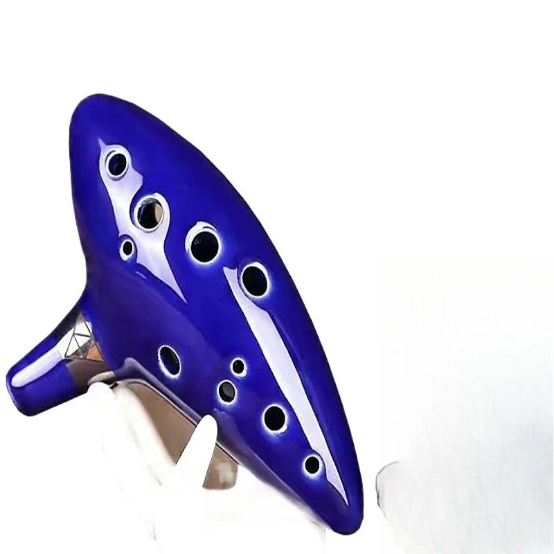 Ocarina 12 orificios ahumado alto tono CA para principiantes para enviar materiales de enseñanza Foto 2 de 4