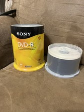 Sony DVD-R 4.7GB 120min 1-16x Inkjet 45 Pack And Blank Discs 100-Pack 145 Total
