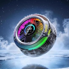 Black Shark Magnetic Cooler 6 Pro 0.71'' Screen RGB Cooling Fan For iPhone 17Pro