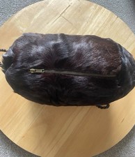 Echt Nerz Pelz Muff mit Tasche             , echt Bisam Pelz Muff ohne Tasche  