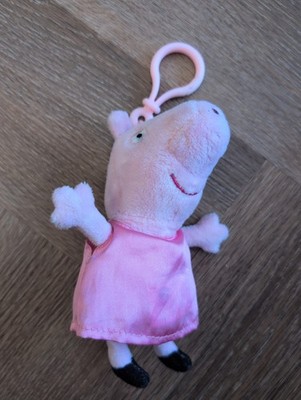 Offizieller seltener Peppa Pig Taschenclip Plüsch von 2003 in perfektem Zustand