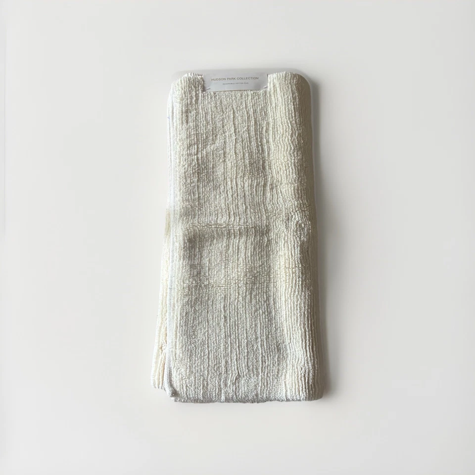 HUDSON PARK 双面棉地毯象牙色 27 英寸 X 48 英寸组合棉 — 第 3/3 张图片