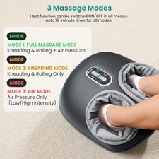Nekteck Shiatsu Foot Massager with Heat, FSA Eligible Deep Kneading Therapy Air 