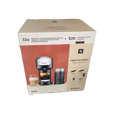 Nespresso Barista Coffe Kit Vertuo Next in Gray + 32 Capsules and 20$ For Capsul