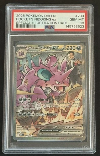 Team Rocket's Nidoking EX 233/182 PSA 10 Destined Rivals