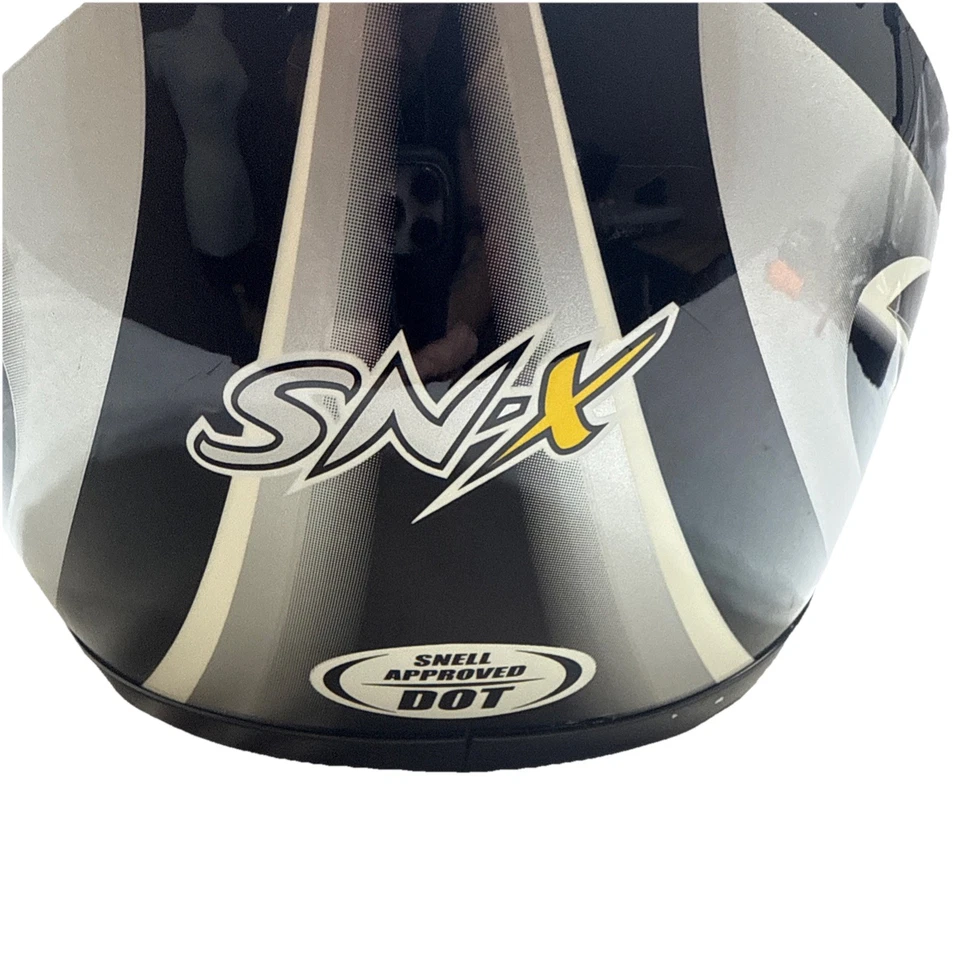 Casco de moto de nieve KBC SN-X talla grande blanco y negro Foto 4 de 4
