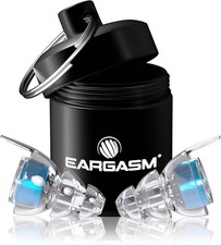 High Fidelity Earplugs Concert Music Noise Reduction 21dB Blue Metal Case