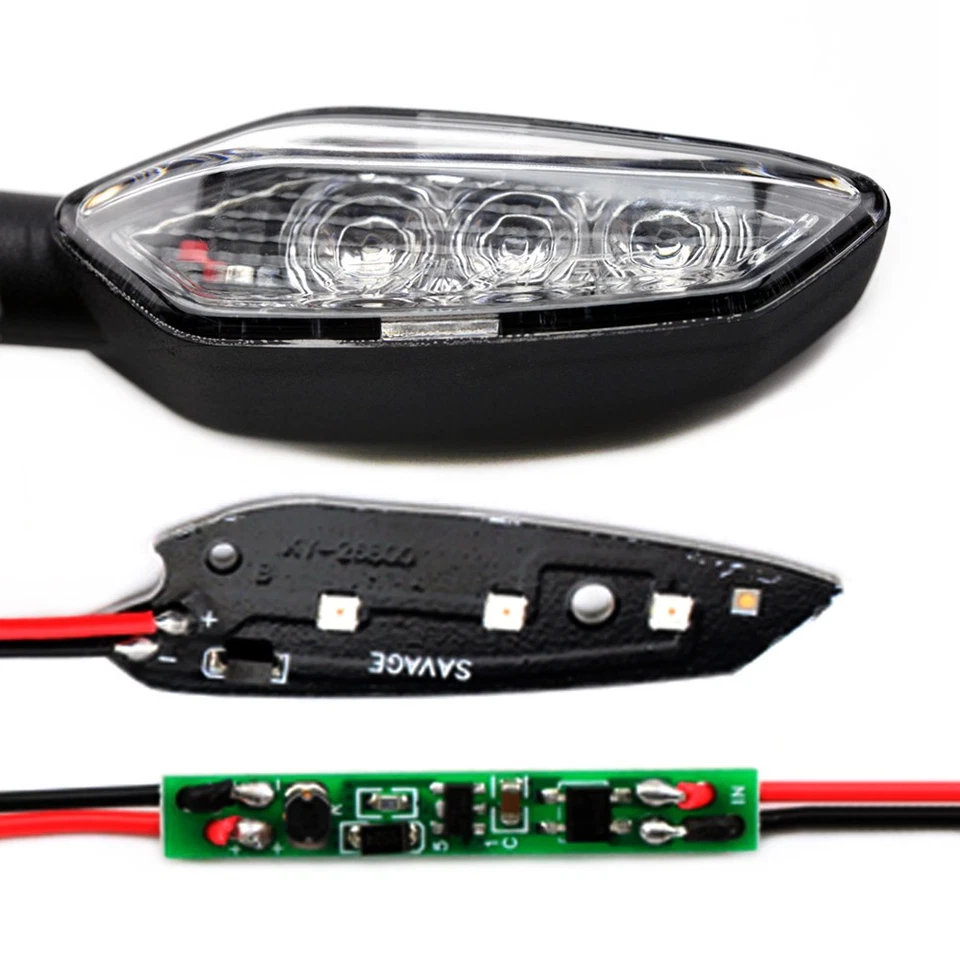 LED Turn Signal Lights for KAWASAKI Z125/250/300/400/650 Z800 Z900 Z1000 Z125PRO - Imagem 3 de 4