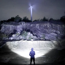 Rechargeable Flashlights, LED USB Waterproof Super Bright Powerful Large Beam