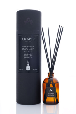 AirSpice Parfüm Diffusor Schwarz Club Bergamotte Zimt Patchouli Duft 100ml