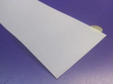 Hdpe White Bar 1/32" (.031") Thick x 4.00" Wide x 12" Long, 12 Pcs, 12 Ft Total