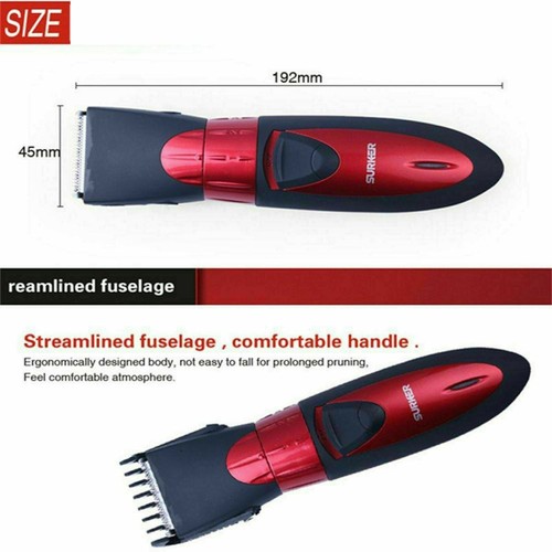Cortapelos Inalambrico Maquina Para Cortar El Pelo Barba Resistente al Agua Prof - Imagen 6 de 9
