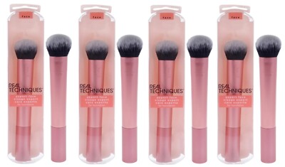 w5 Expert Face for Foundation - 200 by Real Techniques for Women - 4 Pc Brushes