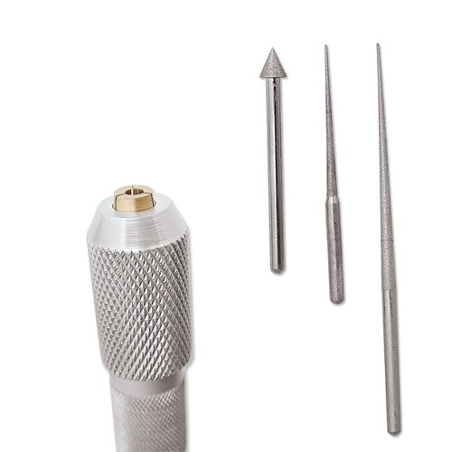 Beadsmith Perlenreibset 4-teilig Diamantmantel silber Einheitsgröße - Bild 3 von 7
