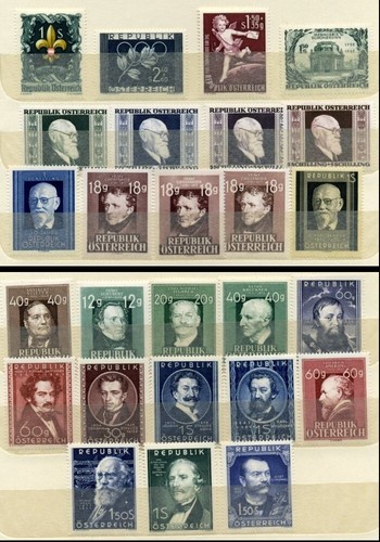 ÖSTERREICH 1952 PRÄSENTATIONSHEFT - Bild 3 von 3