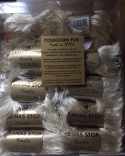 20x50g Sztuczne futro Luksusowa imitacja futra Koala 705 Lanas Stop Krem Biała Wełna Pakiet