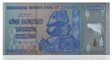 Zimbabwe 100 Trillion Dollar - BANKNOTE - 999 SILBER - VERSILBERT - KOLORIERT