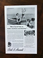 1941 vintage original ad Bell  Howell Filmo Auto Load 16mm Movie Camera