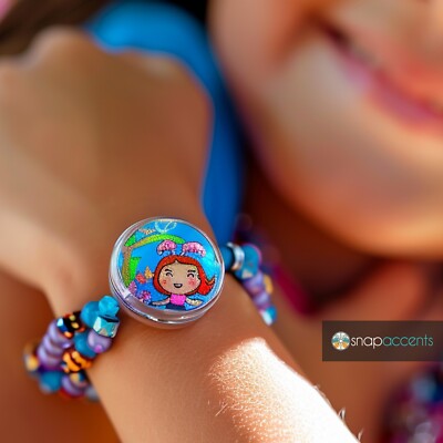 SnapAccents Mama Bear Ginger Charm Button - 18MM Custom Jewelry For Necklaces, Bracelets & Keychains