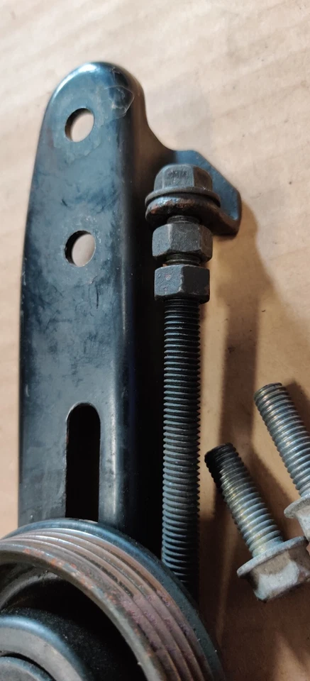 1995-2009 Subaru A/C Drive Belt Idler Pulley Bracket Tensioner Complete w/ Bolts - Image 3 of 4