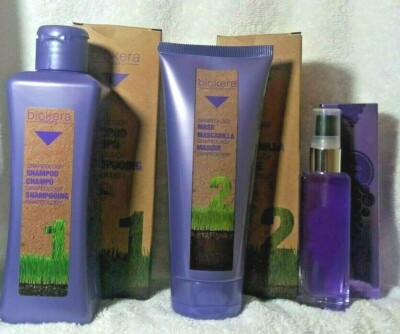 Salerm Biokera Natura Grapeology Shampoo 300ml + Mask 200ml + Oil 1.9oz -SET