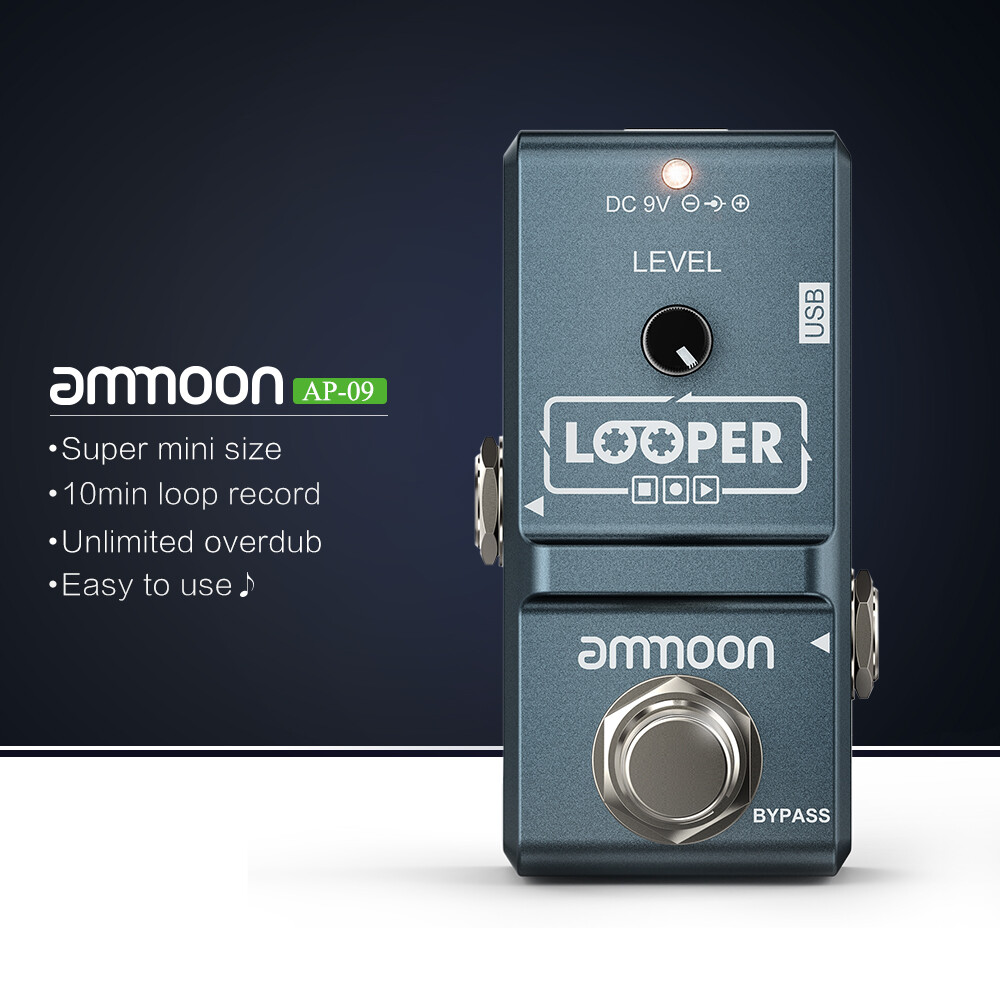 PwrON 9V AC Adapter Charger for Ammoon AP-09 Looper Effects PwrON 9V AC Adapter Charger for Ammoon AP-09 Looper Effects