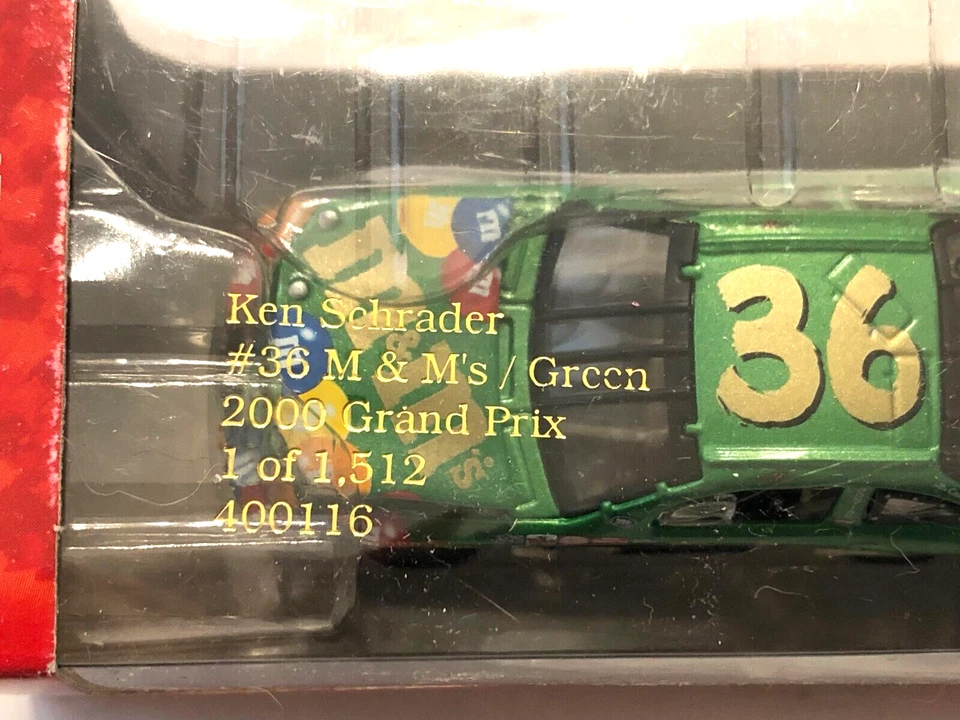 KEN SCHRADER 36 M&M VERDE 2000 GRAN PREMIO ESCALA 1:64 POR RCCA 1 DE 1.512 DESPEGUE Foto 2 de 4